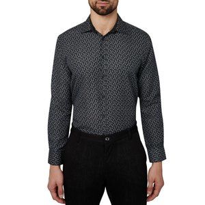 Calabrum Men's Size M 15 - 15.5 Regular-Fit Performance Dress Shirt LL711AFA